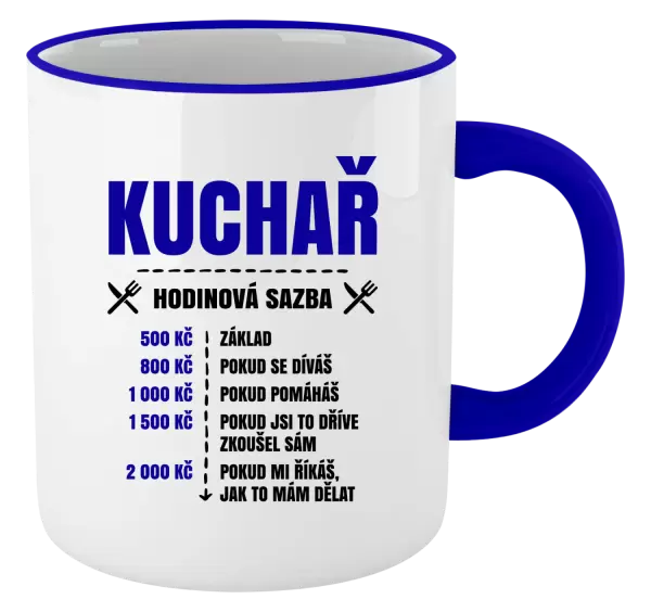 Hrnek Hodinová sazba - kuchař