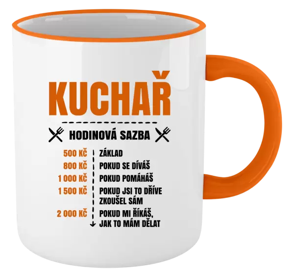 Hrnek Hodinová sazba - kuchař