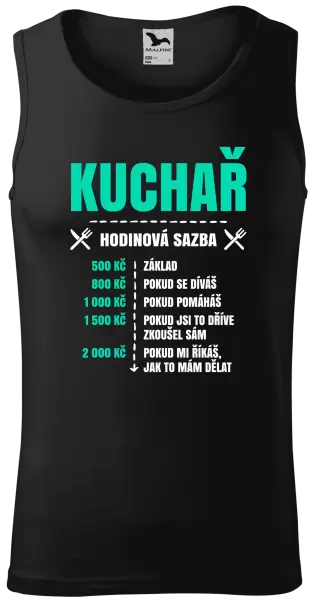 Pánské tílko Hodinová sazba - kuchař