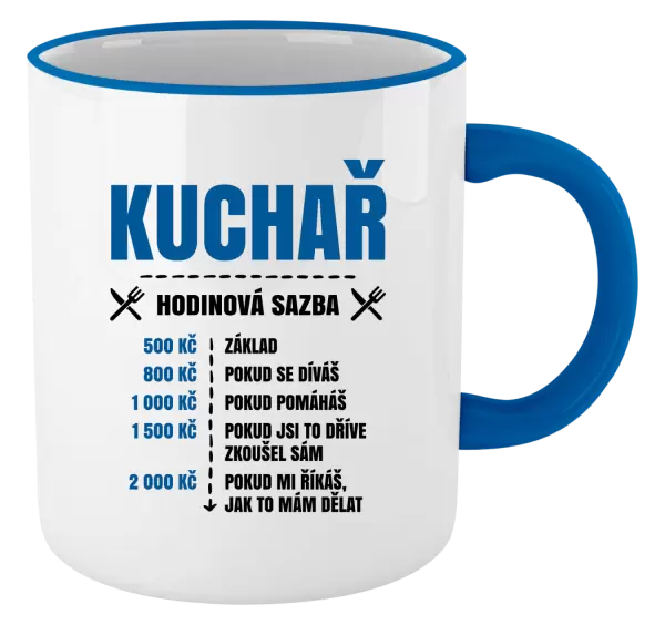 Hrnek Hodinová sazba - kuchař