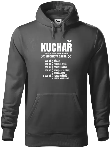 Pánská mikina Hodinová sazba - kuchař