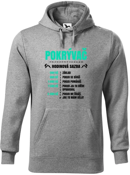 Pánská mikina Hodinová sazba - pokrývač