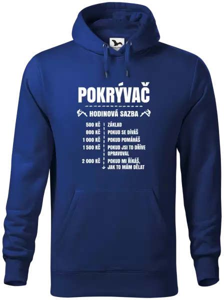 Pánská mikina Hodinová sazba - pokrývač