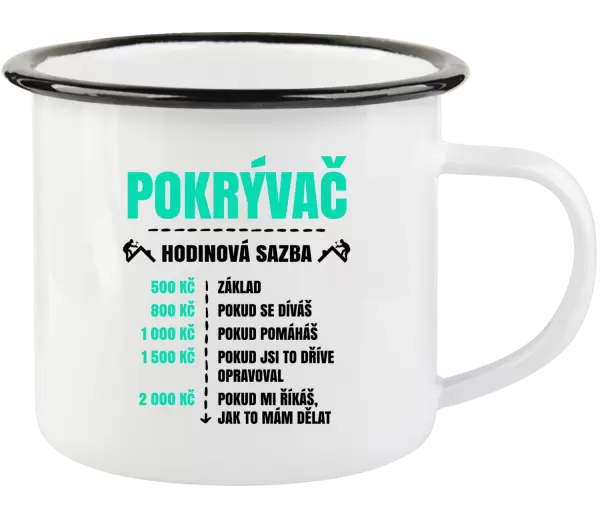 Plecháček Hodinová sazba - pokrývač