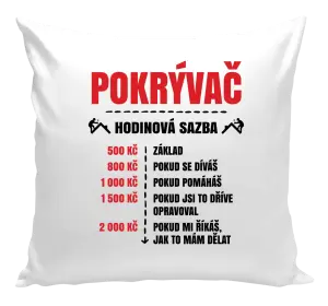 Polštář Hodinová sazba - pokrývač