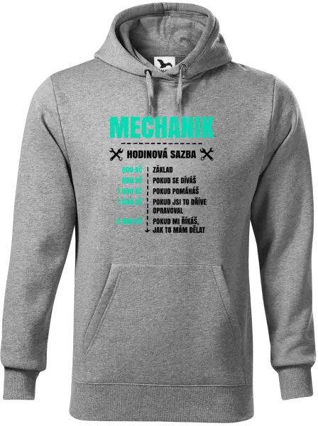 Pánská mikina Hodinová sazba - mechanik