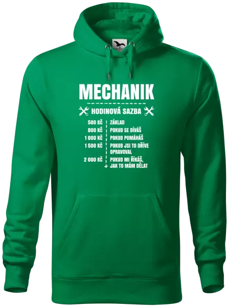Pánská mikina Hodinová sazba - mechanik