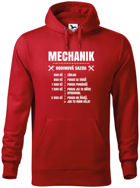 Pánská mikina Hodinová sazba - mechanik