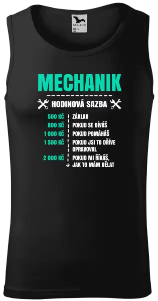 Pánské tílko Hodinová sazba - mechanik