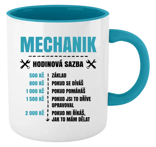 Hrnek Hodinová sazba - mechanik