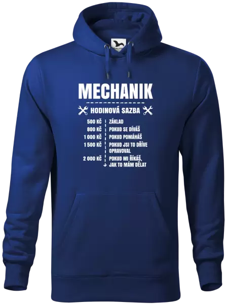 Pánská mikina Hodinová sazba - mechanik