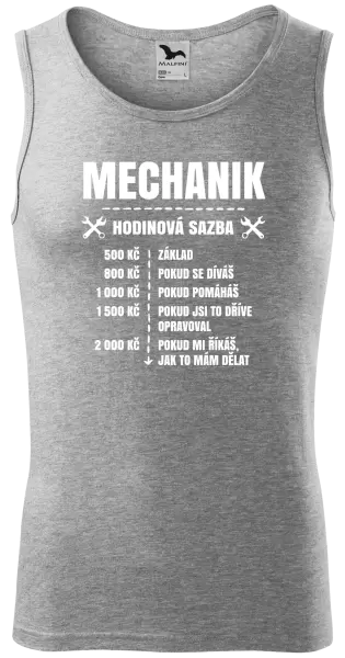 Pánské tílko Hodinová sazba - mechanik