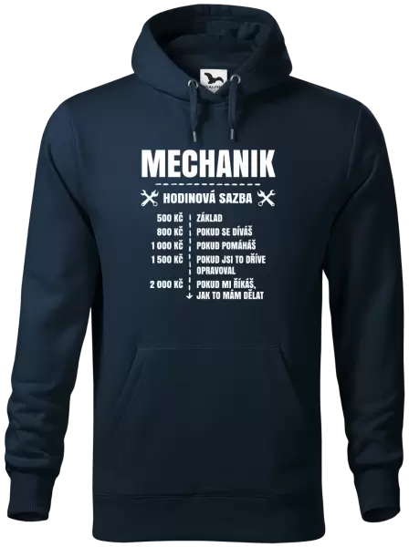 Pánská mikina Hodinová sazba - mechanik