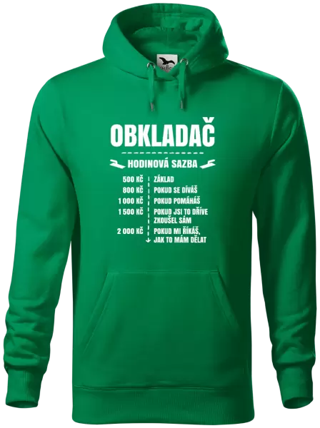 Pánská mikina Hodinová sazba - obkladač