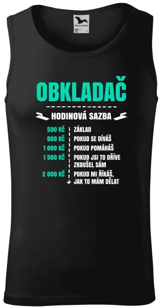 Pánské tílko Hodinová sazba - obkladač