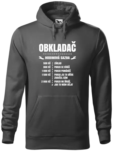 Pánská mikina Hodinová sazba - obkladač
