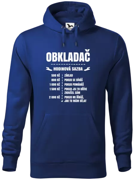 Pánská mikina Hodinová sazba - obkladač
