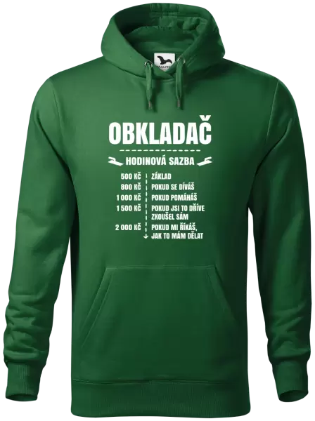 Pánská mikina Hodinová sazba - obkladač