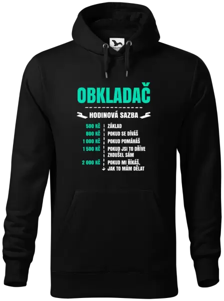 Pánská mikina Hodinová sazba - obkladač