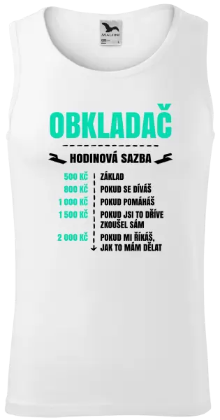 Pánské tílko Hodinová sazba - obkladač