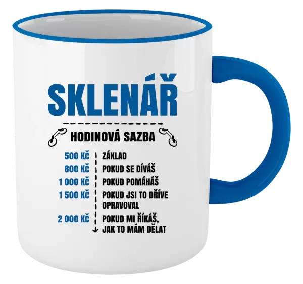 Hrnek Hodinová sazba - sklenář