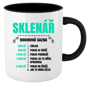 Hrnek Hodinová sazba - sklenář