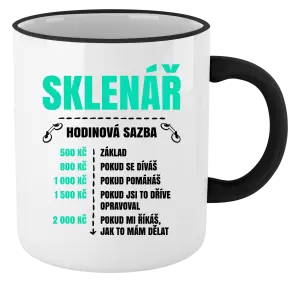 Hrnek Hodinová sazba - sklenář