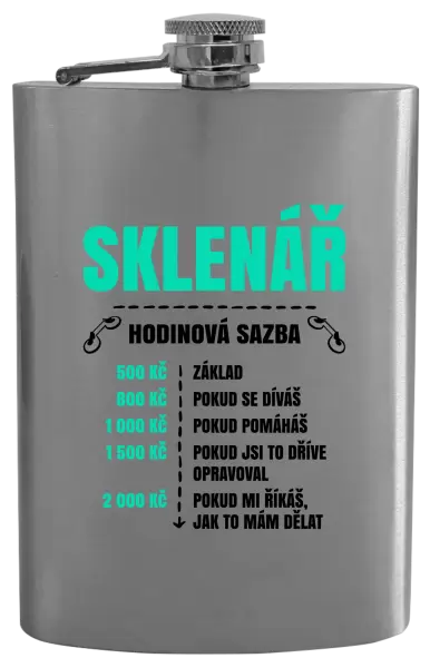 Placatka Hodinová sazba - sklenář
