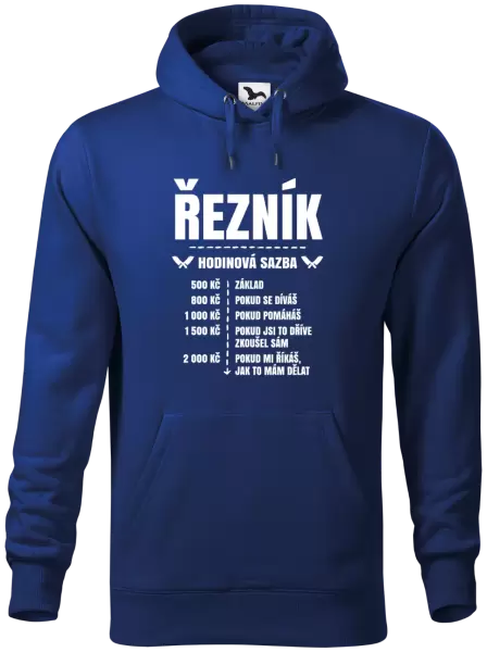 Pánská mikina Hodinová sazba - řezník