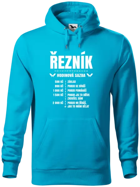 Pánská mikina Hodinová sazba - řezník