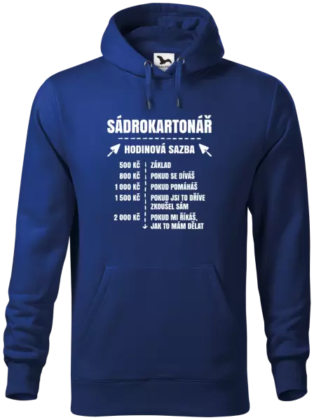 Pánská mikina Hodinová sazba - sádrokartonář