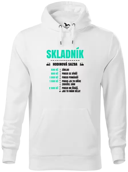 Pánská mikina Hodinová sazba - skladník