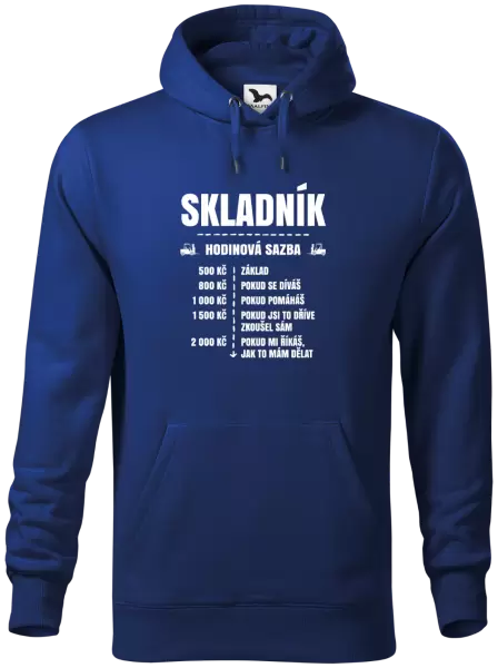 Pánská mikina Hodinová sazba - skladník