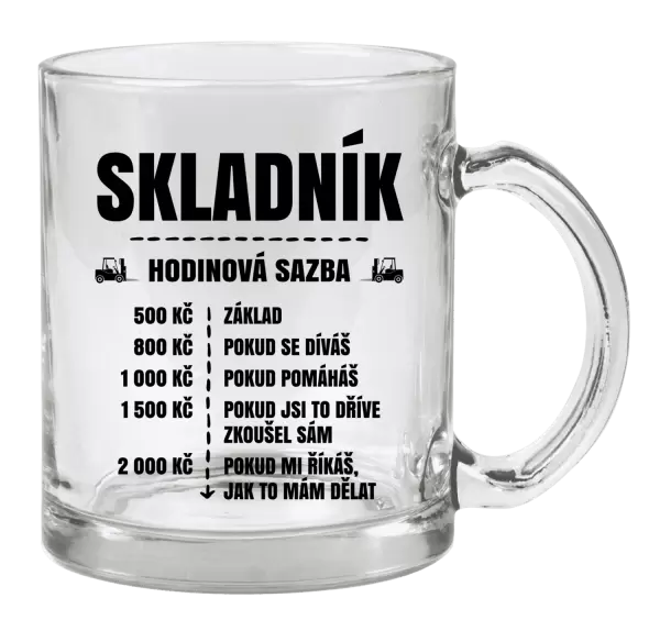Hrnek Hodinová sazba - skladník