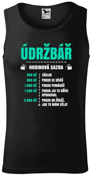 Pánské tílko Hodinová sazba - údržbář