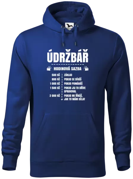 Pánská mikina Hodinová sazba - údržbář