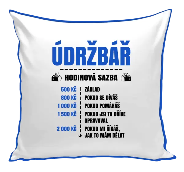 Polštář Hodinová sazba - údržbář
