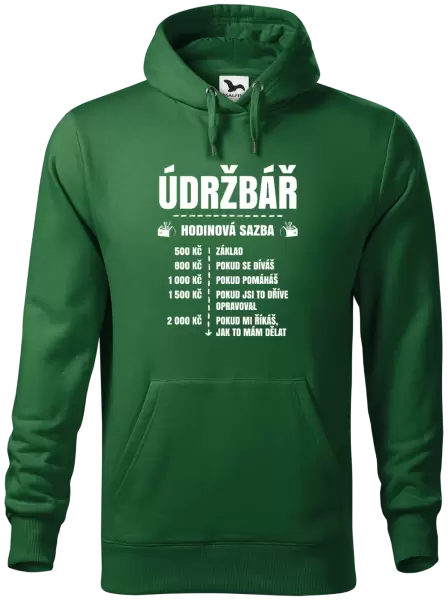 Pánská mikina Hodinová sazba - údržbář