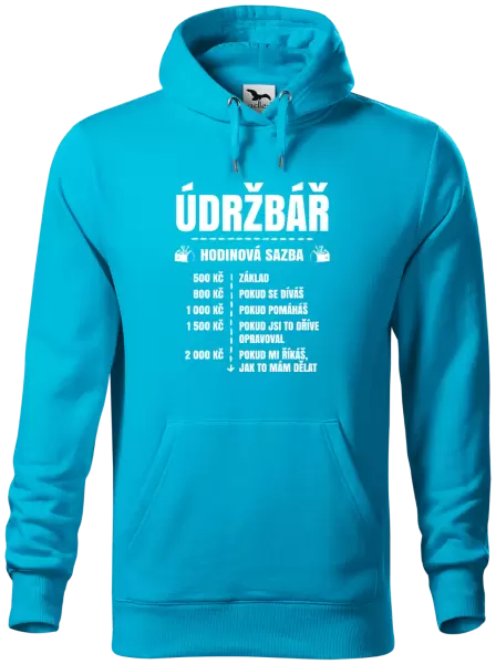 Pánská mikina Hodinová sazba - údržbář