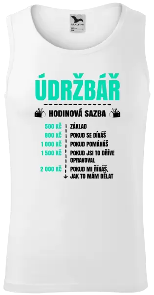 Pánské tílko Hodinová sazba - údržbář