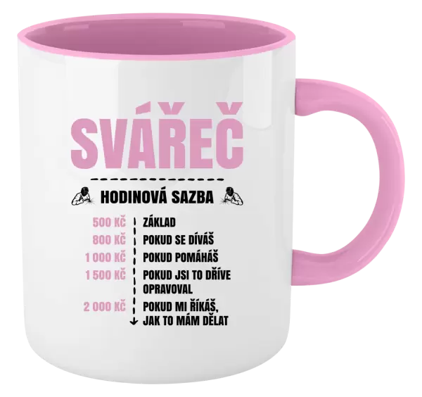 Hrnek Hodinová sazba - svářeč