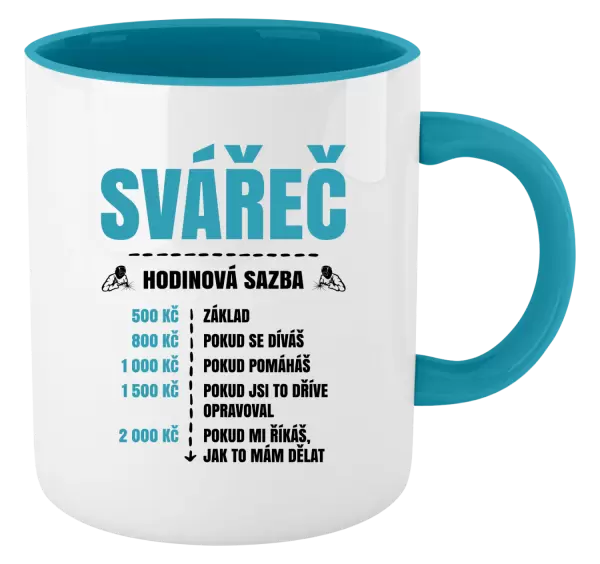Hrnek Hodinová sazba - svářeč