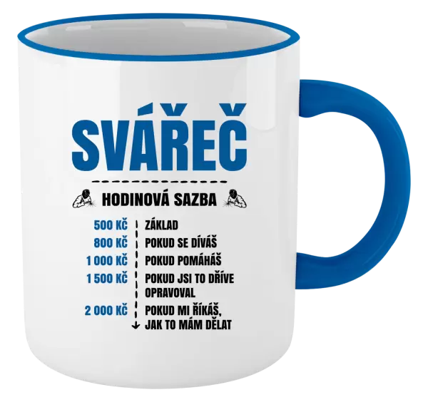 Hrnek Hodinová sazba - svářeč