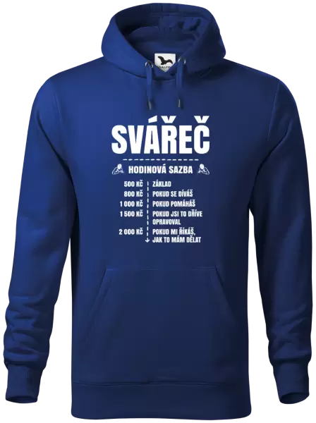Pánská mikina Hodinová sazba - svářeč