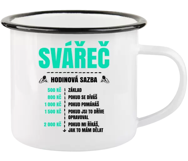 Plecháček Hodinová sazba - svářeč