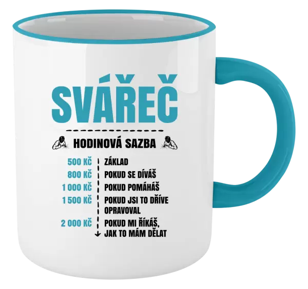 Hrnek Hodinová sazba - svářeč
