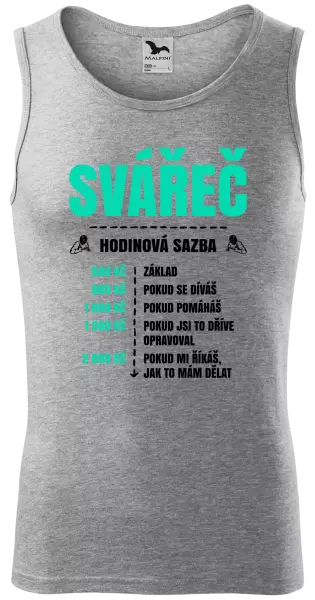 Pánské tílko Hodinová sazba - svářeč