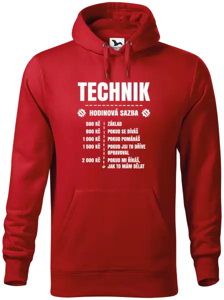 Pánská mikina Hodinová sazba - technik