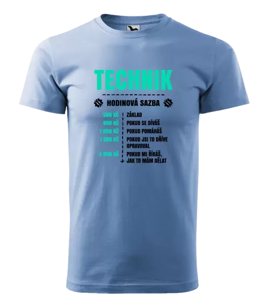 Pánské tričko Hodinová sazba - technik