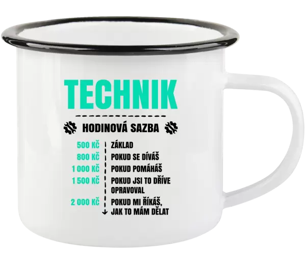Plecháček Hodinová sazba - technik